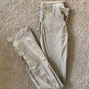 khaki extra long pants